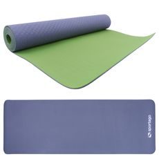 Podložka na cvičenie Sportago TPE Yoga dvojvrstvová 173x61x0,4 cm, sivá