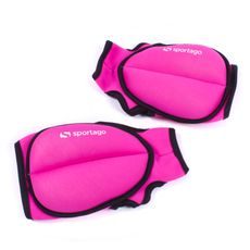 Sportago neoprénová záťaž na zápästie/členok 2 x 1,5 kg - ružová