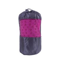 Designová TPE podložka na jógu Sportago s mikrovláknem 183x61 cm - šedá