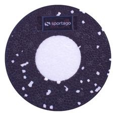 Designová TPE podložka na jógu Sportago s mikrovláknem 183x61 cm - šedá