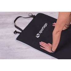 Designová TPE podložka na jógu Sportago s mikrovláknem 183x61 cm - růžová mandala