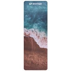 Designová podložka na jógu Sportago Pacific s fotorealistickým motivem mořského příboje
