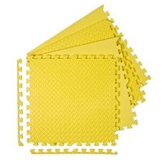 Puzzle podložka Sportago Easy-Lock 62x62x1,2 cm, 4 ks, žltá