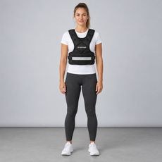 Žena se zátěžovou vestou Sportago Vigor 10 kg, pohled na celou postavu zepředu