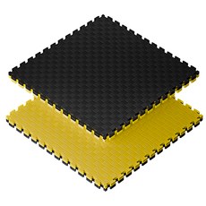 Sportago Tatami Taekwondo podložka 100x100cm černá-žlutá