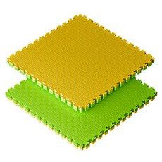 Sportago Tatami Taekwondo podložka 100x100cm žlutá-zelená