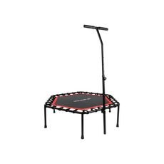 Červeno-černá fitness trampolína Sportago Whee 114 cm s madlem