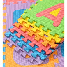 Puzzle podložka Sportago Easy-Lock 30x30x1 cm, 26 ks, písmena