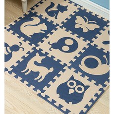 Puzzle podložka Sportago Easy-Lock 60x60x1,2 cm, 4 ks, modrá