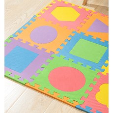 Puzzle podložka Sportago Easy-Lock 30x30x1,2 cm, 4 ks, žlutá