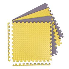 Puzzle podložka Sportago Easy-Lock 60x60x1,2 cm, 4 ks, žltá