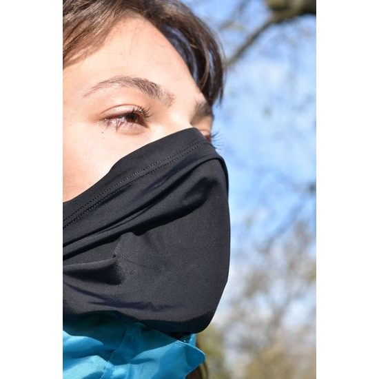 Sportago multifunkční nákrčník na běh a kolo - černá