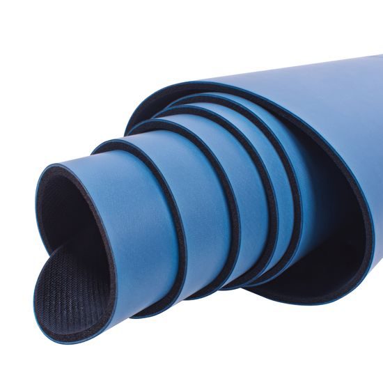 Gumová jóga podložka Sportago Indira 183x66 cm - tmavě modrá