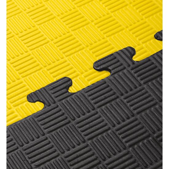 Sportago Tatami Taekwondo podložka 100x100cm čierno-žltá