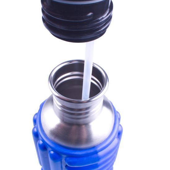 Masážna outdoorová fľaša Sportago Garrafa- modrá