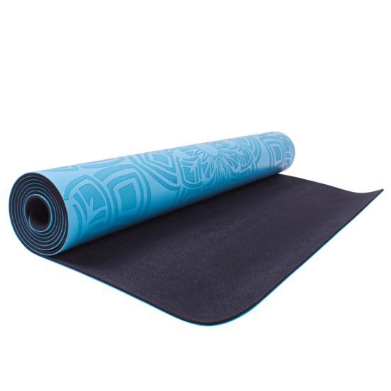 Gumová jóga podložka Sportago Šánti 183x66 cm - světle modrá