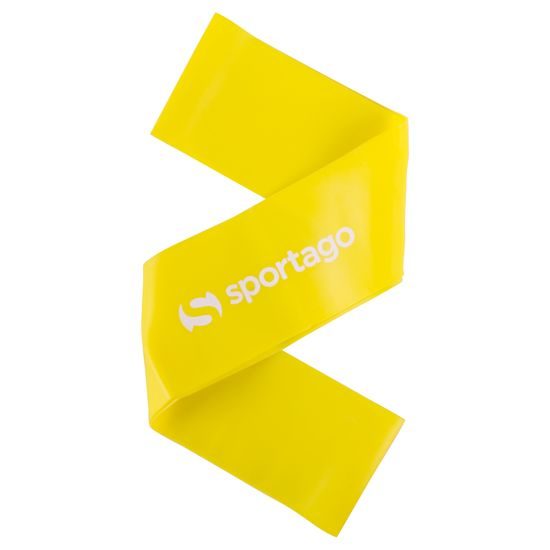 Gumový pás Sportago Flex Medium Light 30 cm, žltý