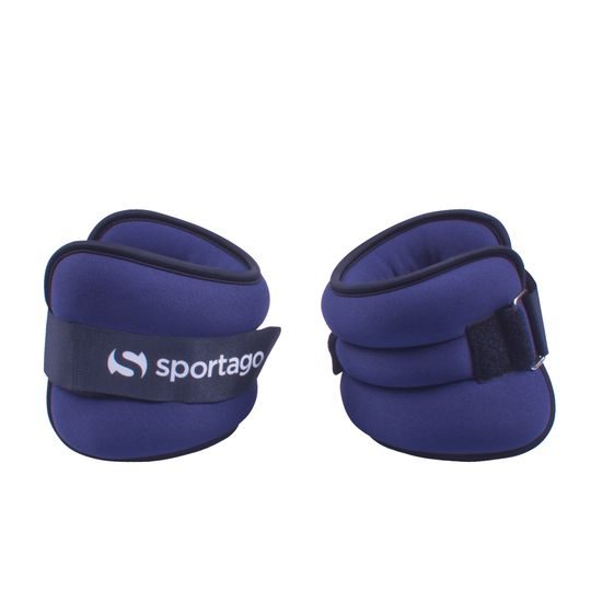 Sportago neoprénová zátěž na zápěstí/kotník 2 x 1 kg - modrá