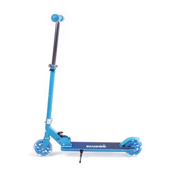 Koloběžka Scudoo Teeno Pro se svítícími kolečky - modrá