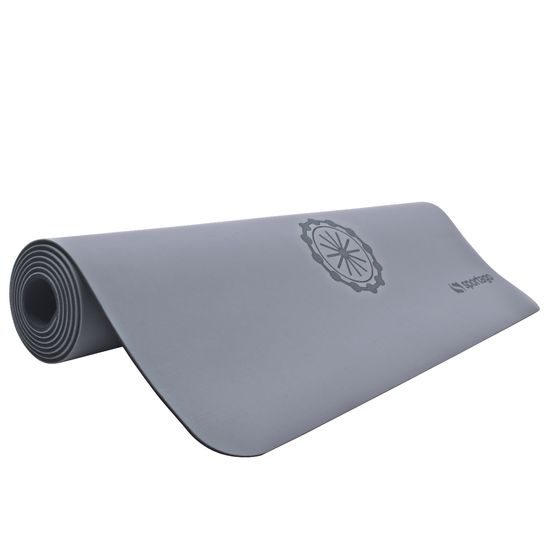 Gumová jóga podložka Sportago Indira 183x66 cm - šedá