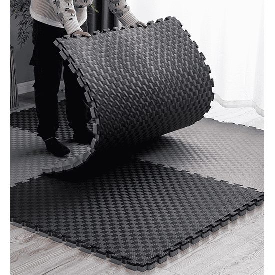 Sportago Tatami Taekwondo podložka 100x100cm černá-šedá