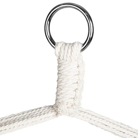 Spokey BENCH DELUXE KÁRO farebná Hojdacia sieť - sedátko pre dvoch, do 160 kg