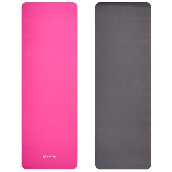 Podložka na cvičenie Sportago TPE Yoga dvojvrstvová 173x61x0,4 cm, ružová