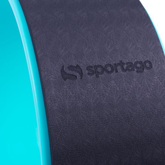 Yoga Wheel Sportago Jiwa, tyrkysovo modrá