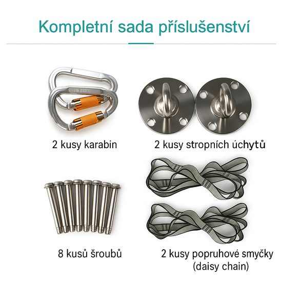 Sportago Aerial Yoga Hammock viacfarebný 2,7m