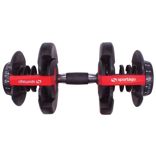 Sada 2ks nastaviteľných jednoručných činiek 2,5-24kg