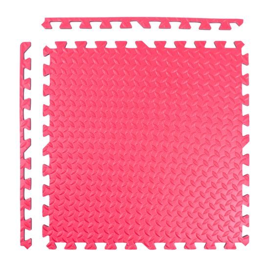 Puzzle podložka Sportago Easy-Lock, 60x60x1,2 cm, 4 ks, červená