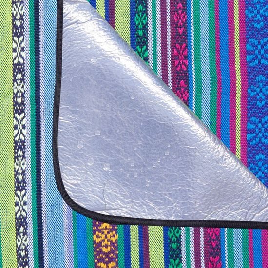 Spokey PICNIC FLORAL Pikniková deka 130x140cm