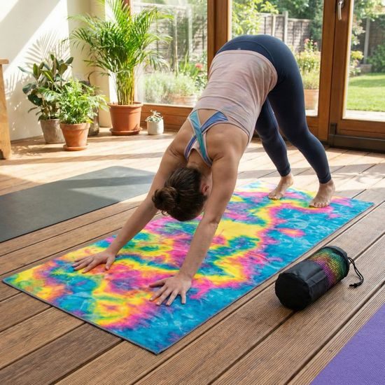 Yoga ručník Sportago anti-slip colors - žlutý