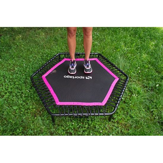 Sportago Whee jumping trampolína 122 cm, ružová