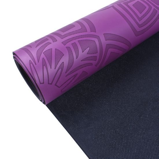 Gumová jóga podložka Sportago Šánti 183x66x0,3cm - fialová