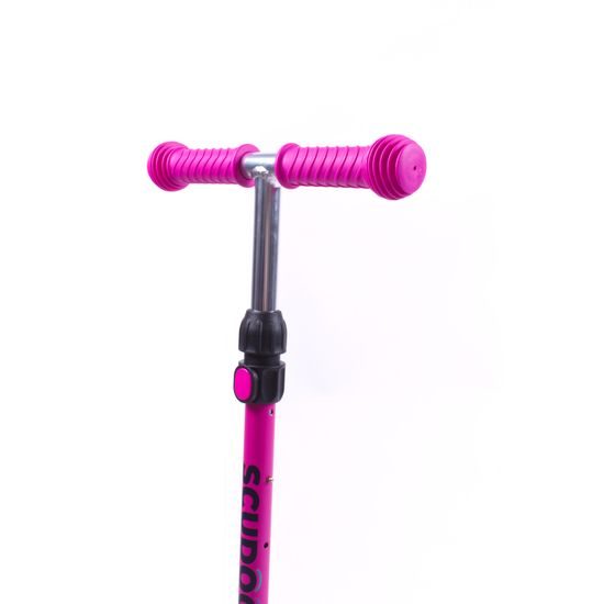 Trojkolka Scudoo Kido Pro so svietiacimi kolieskami - ružová