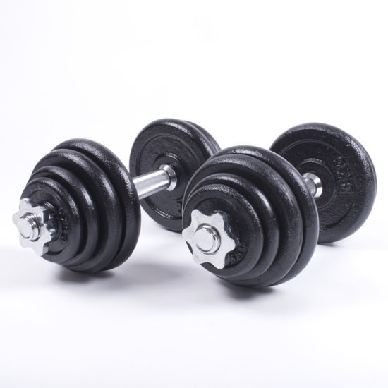 Set jednoručních nakládacích činek 2x15 kg Sportago Fader 30mm