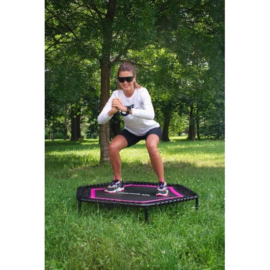 Sportago Whee jumping trampolína 122 cm, ružová