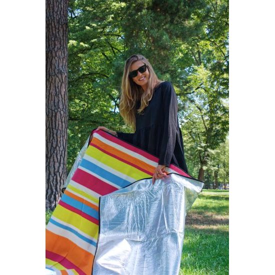 Sportago Rainbow piknik deka 180x210 cm