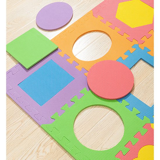 Puzzle podložka Sportago Easy-Lock 30x30x1 cm, 9 ks, obrazce