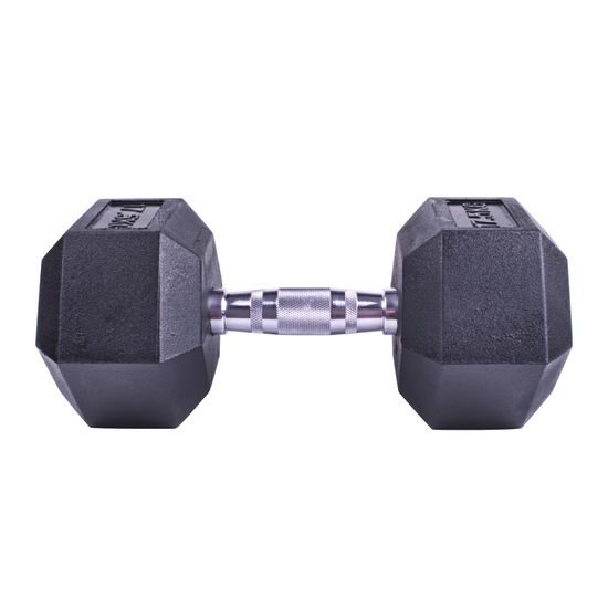 Profi šestihranná pogumovaná činka Sportago Hexagon 10 kg