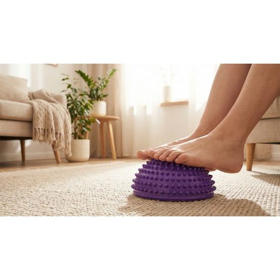Masážny ježko Sportago Bolly, fialový