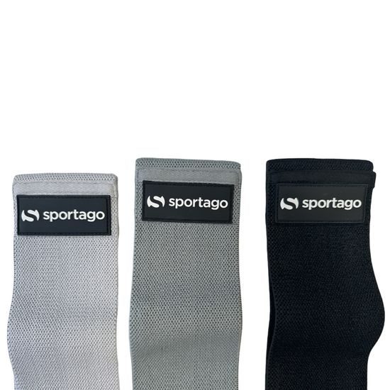 Sportago Hip Band set 3v1 textilných odporových gúm