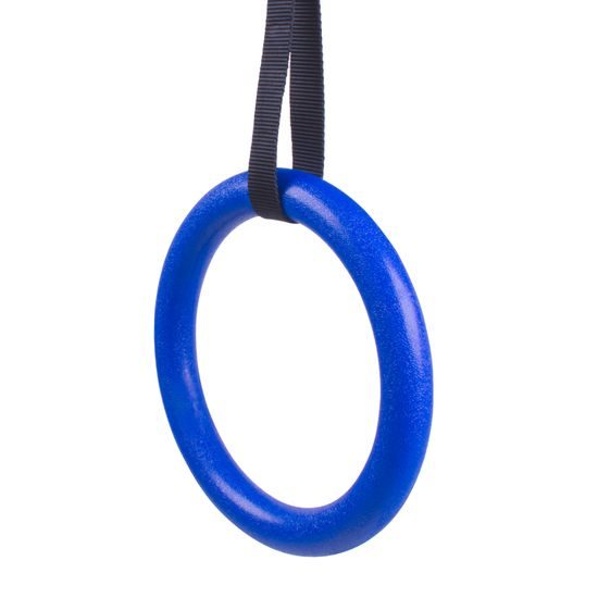 Závěsné ABS gymnastické kruhy Sportago, modré