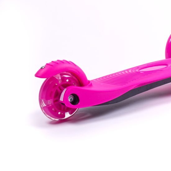 Trojkolka Scudoo Kido Pro so svietiacimi kolieskami - ružová