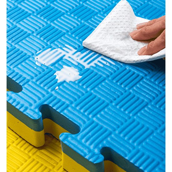 Sportago Tatami Taekwondo podložka 100x100cm žltá-modrá