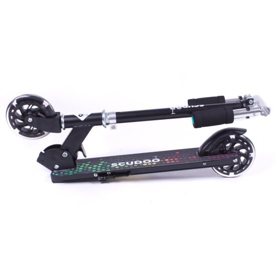 Koloběžka Scudoo Teeno Pro se svítícími kolečky - černá