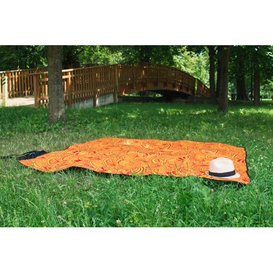 Sportago Forest piknik deka 18x210 cm, oranžová