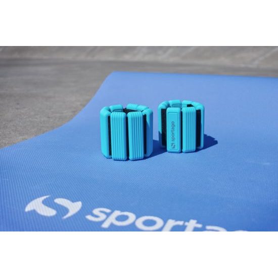 Sportago Fity Groove silikonové závaží na kotníky 2x0,5 kg, modré