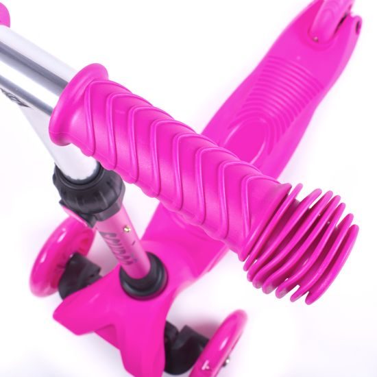 Trojkolka Scudoo Kido Pro so svietiacimi kolieskami - ružová